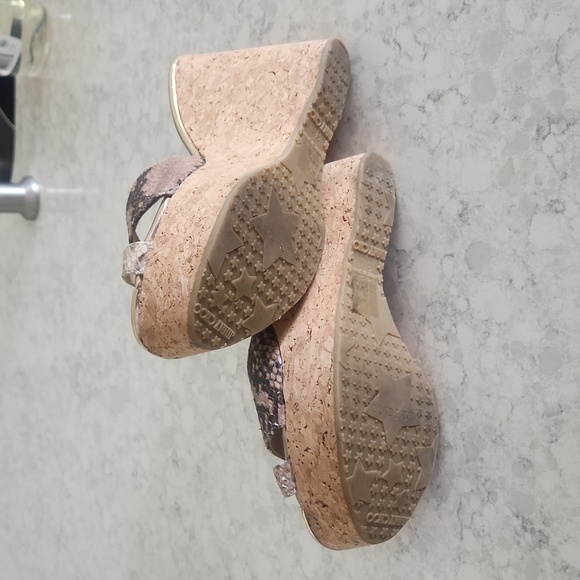 Jimmy Choo Cork Wedge Sandals - Picture 5 of 7